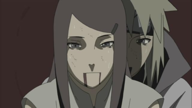 Il sacrificio di Kushina e Minato si colora dell'amore verso Naruto e, contemporanemente, della nostalgia di non poter vivere quell'amore.