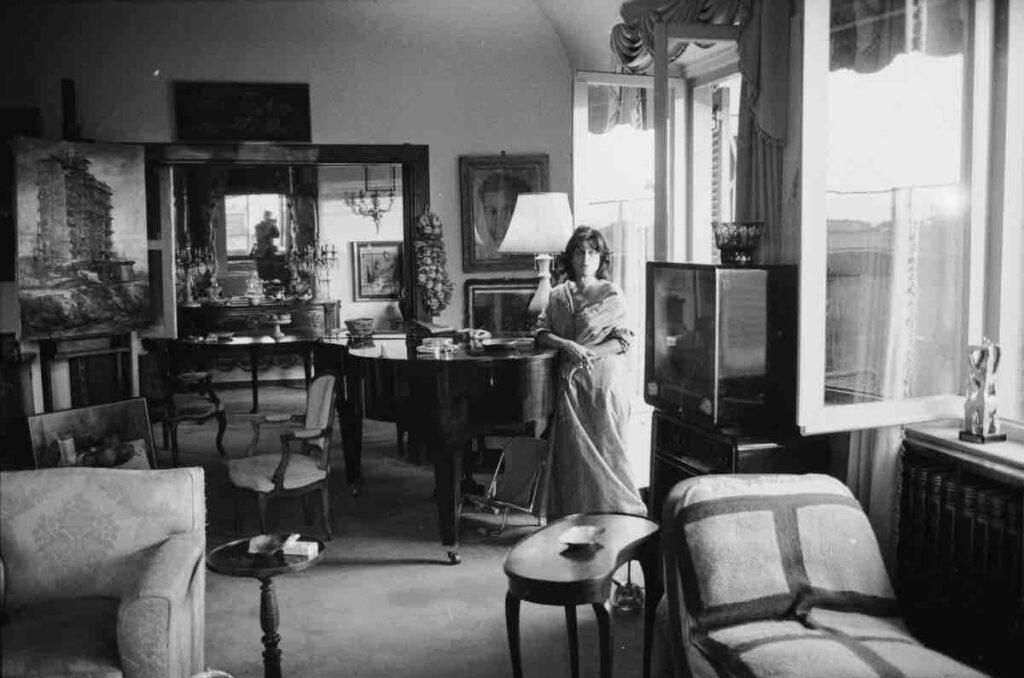 Anna Magnani nella residenza Altieri